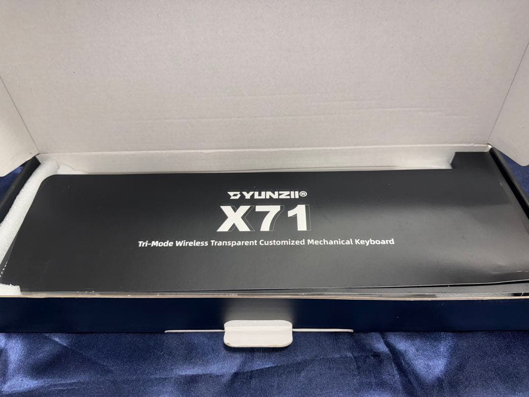 YUNZII X71 メカニカルキーボード ワイヤレス クリスタルアイス軸
