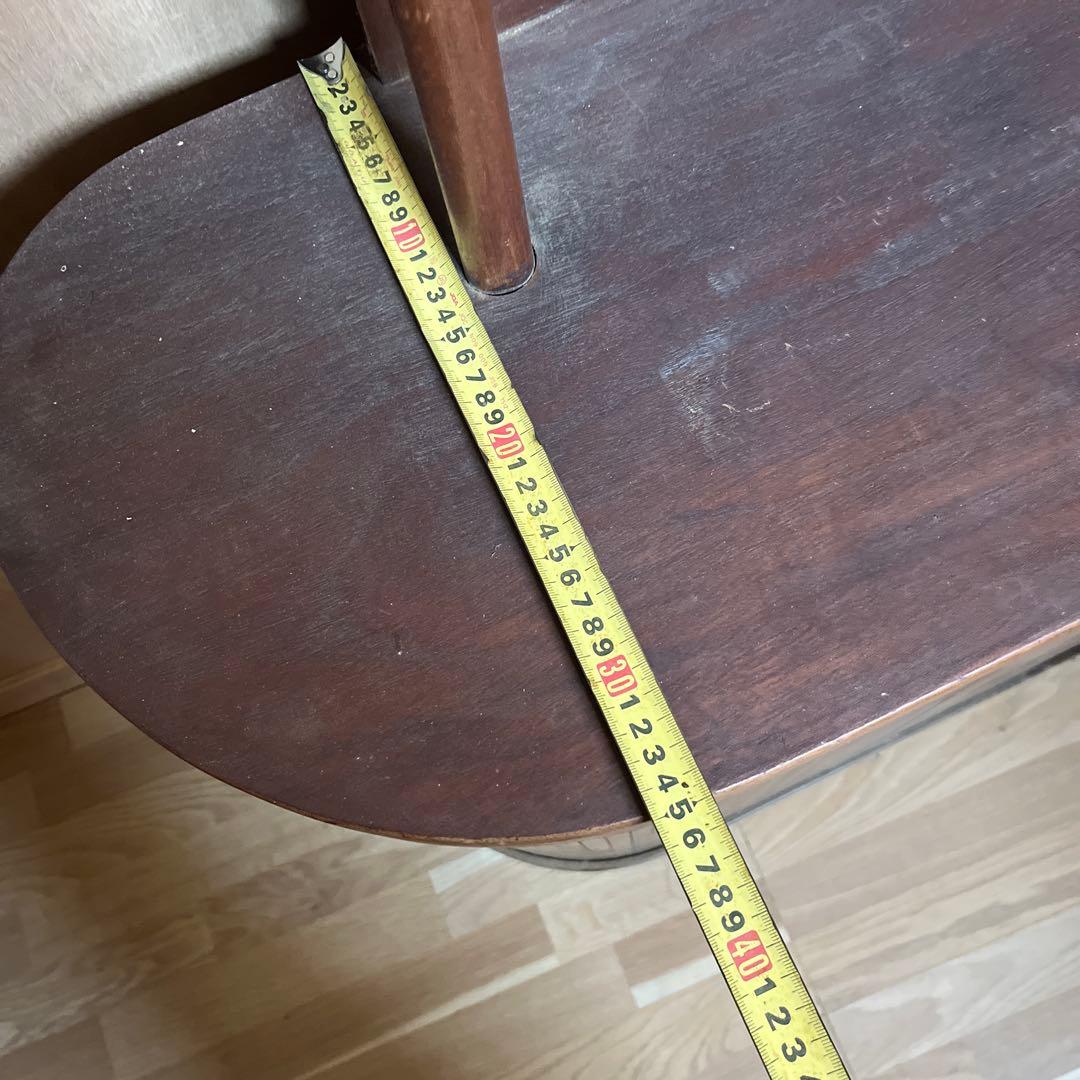 コーナー蛇腹キャビネット　チーク