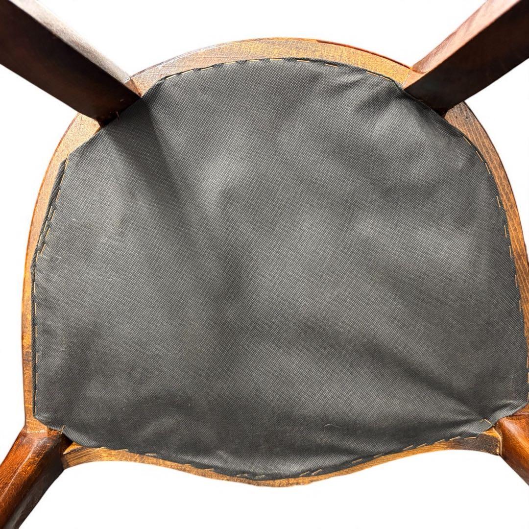 【詳細不明】アームチェア　金華山織　猫足　猫脚　ロココ調