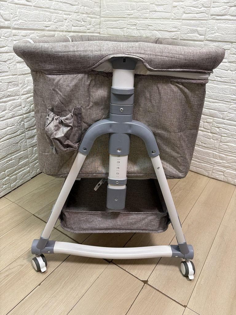 ラ*ー様 未使用 ベビーベッド 折りたたみ 高さ調整 ベッドサイド 添い寝