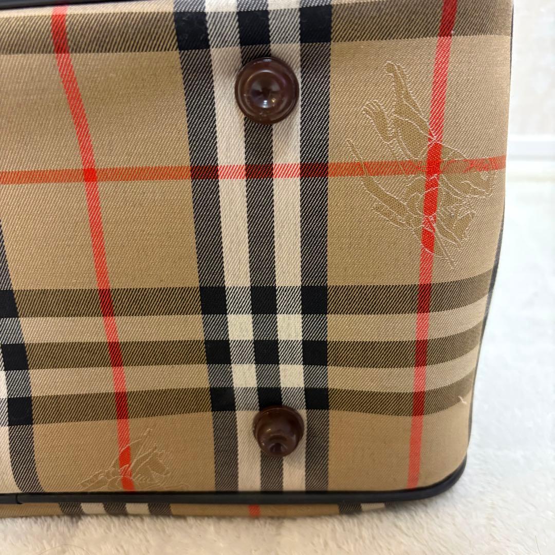 Burberry チェック柄 ボストンバッグ