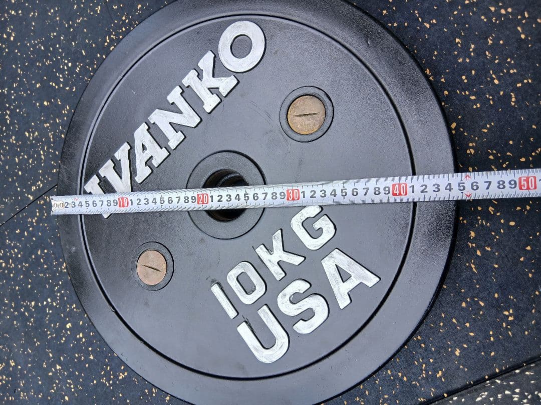 IVANKO(イヴァンコ)バー バンパープレート 10kg x 2枚　穴50mm