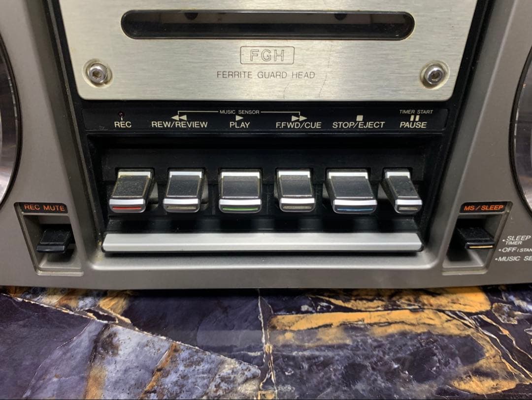 美品希少AIWAラジカセ CS-80 昭和レトロ ラジカセ 中古動作品