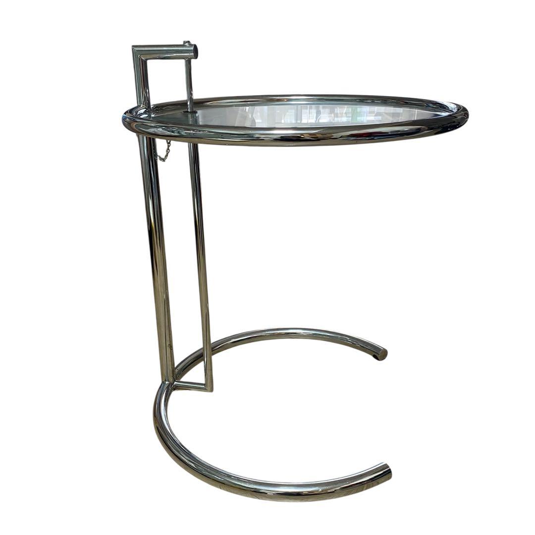 【良品】EileenGray アイリーングレイ リプロ品 アジャスタブルテーブル