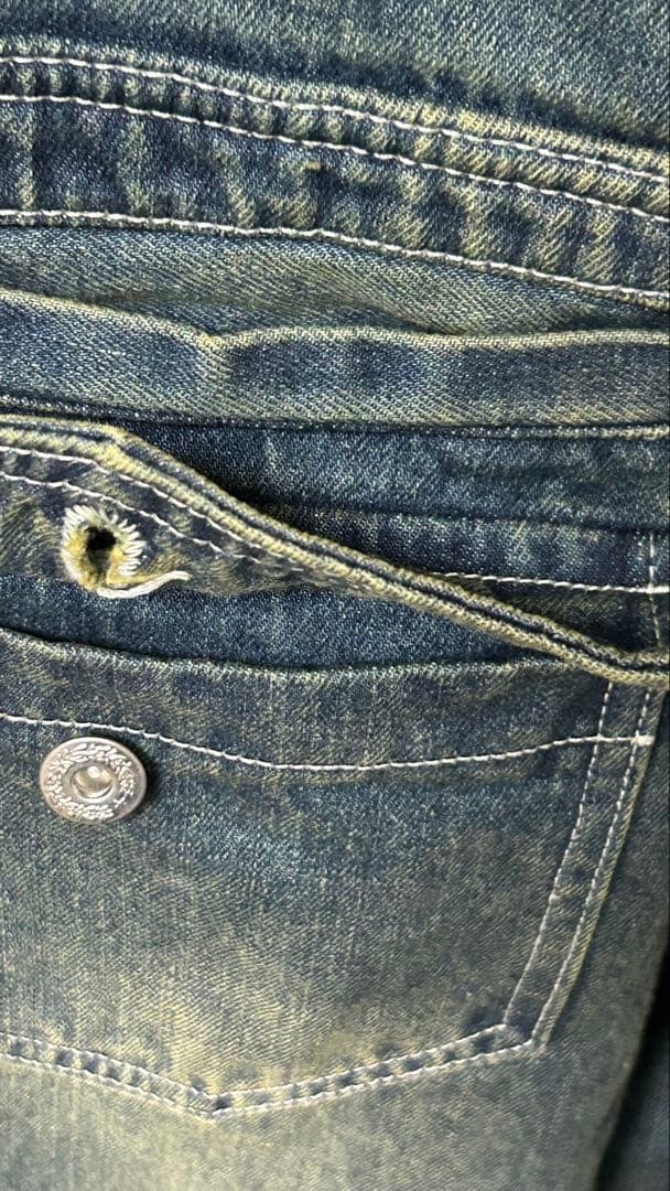 アケリコ オールインワン デニム ワンウォッシュ used加工　未使用タグ付き