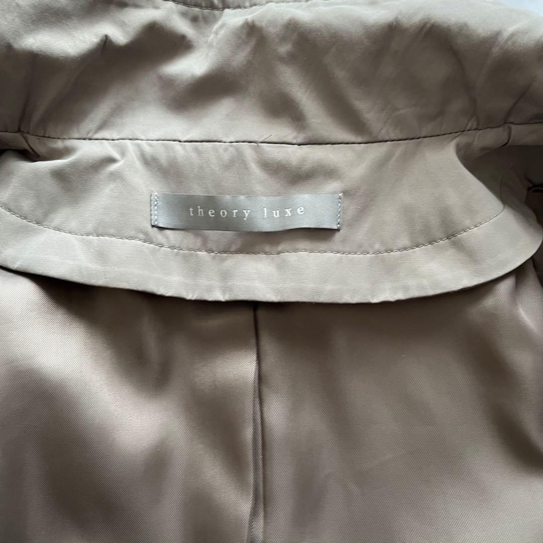 theoryluxe カーキ色 フード付きモッズコート　38