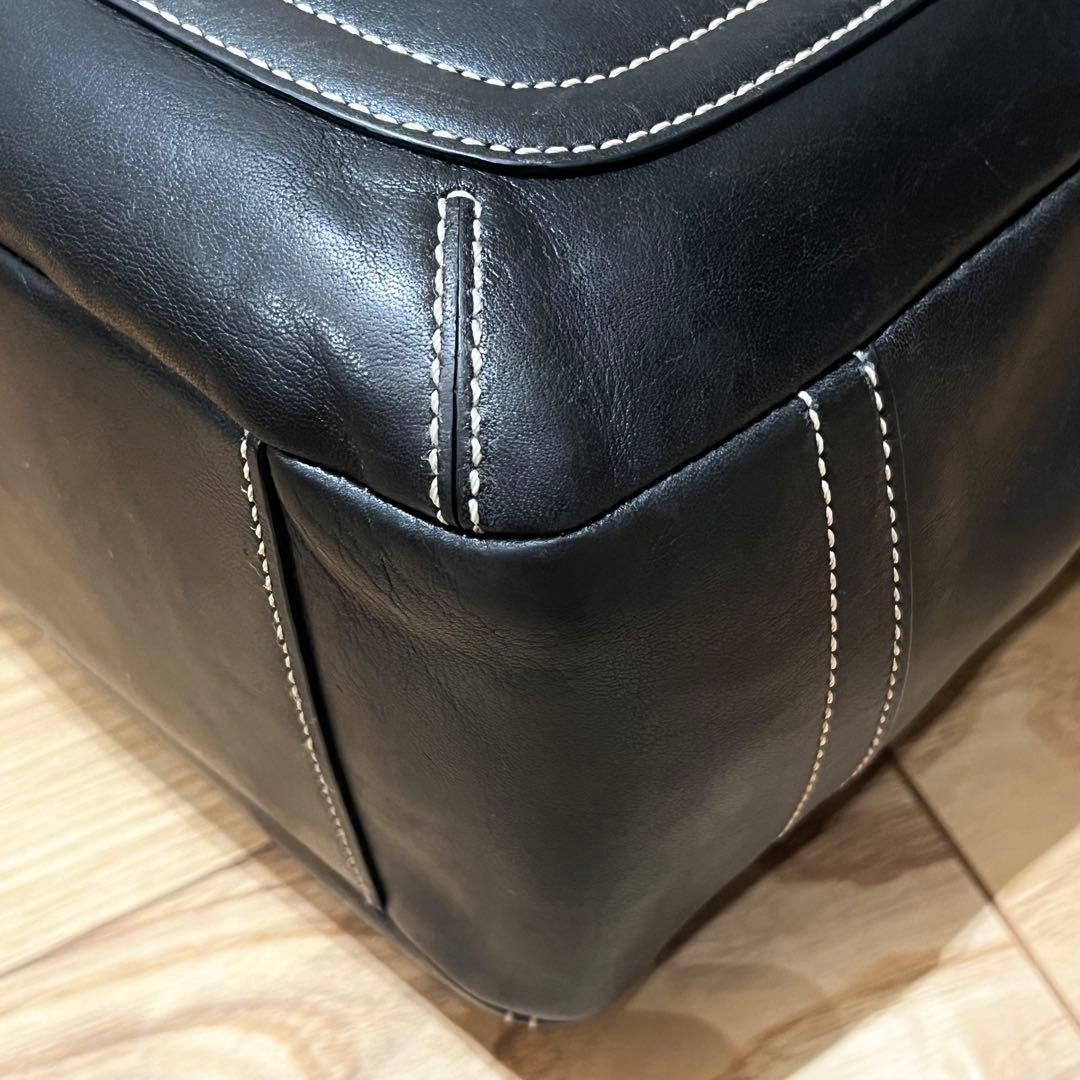 極美品　コーチ　11285 ハンドバッグ　エルゴ　レザー　ブラック　黒