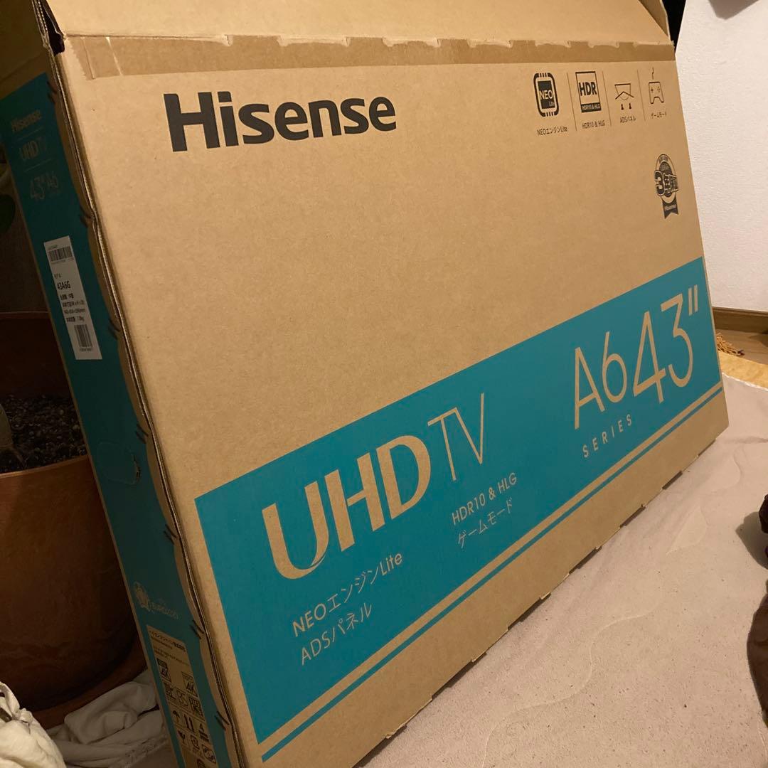 Hisense 43型 テレビ 43A6G