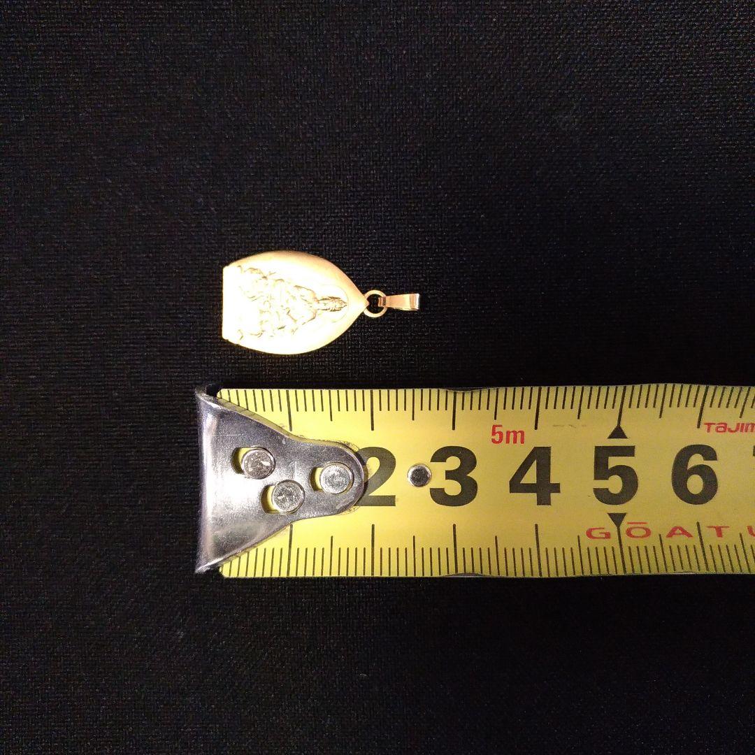 K18。ペンダントトップ。少林山。達磨寺。十二支御守御本尊。菩薩。開運、招福。