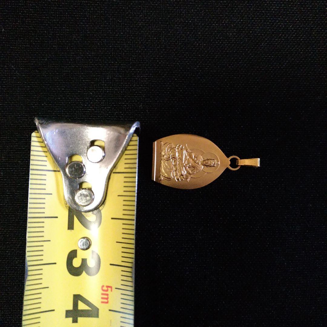K18。ペンダントトップ。少林山。達磨寺。十二支御守御本尊。菩薩。開運、招福。