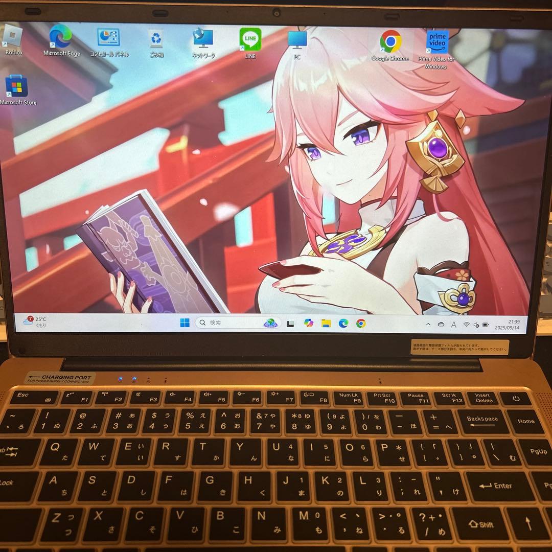 ゴールド ノートPC 日本語配列