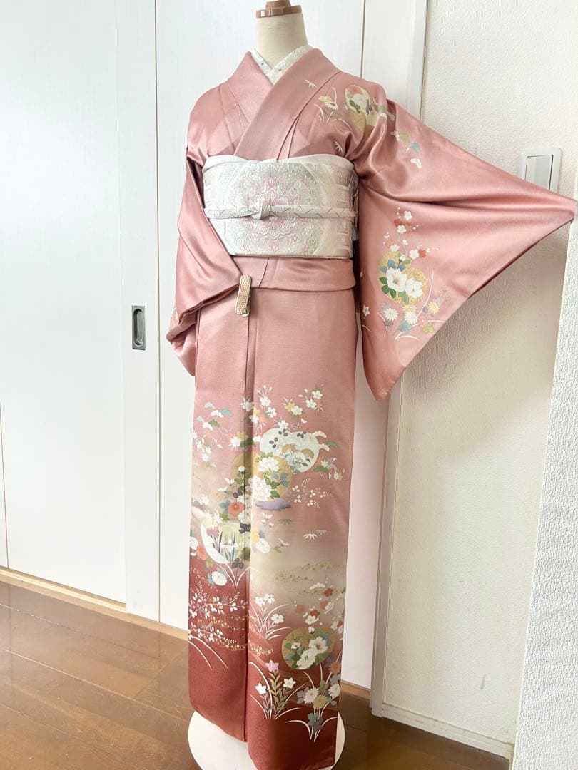 美品　正絹訪問着　フルセット4点　入学式　七五三　お宮参り　結婚式