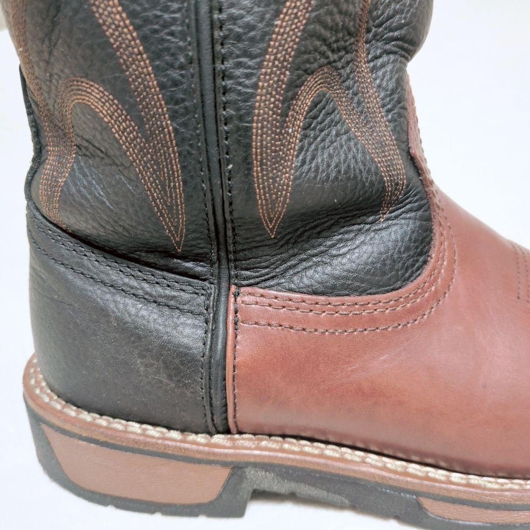 【美品・箱付】レッドウィング 1121 ペコスブーツ 黒×茶 8D 26cm