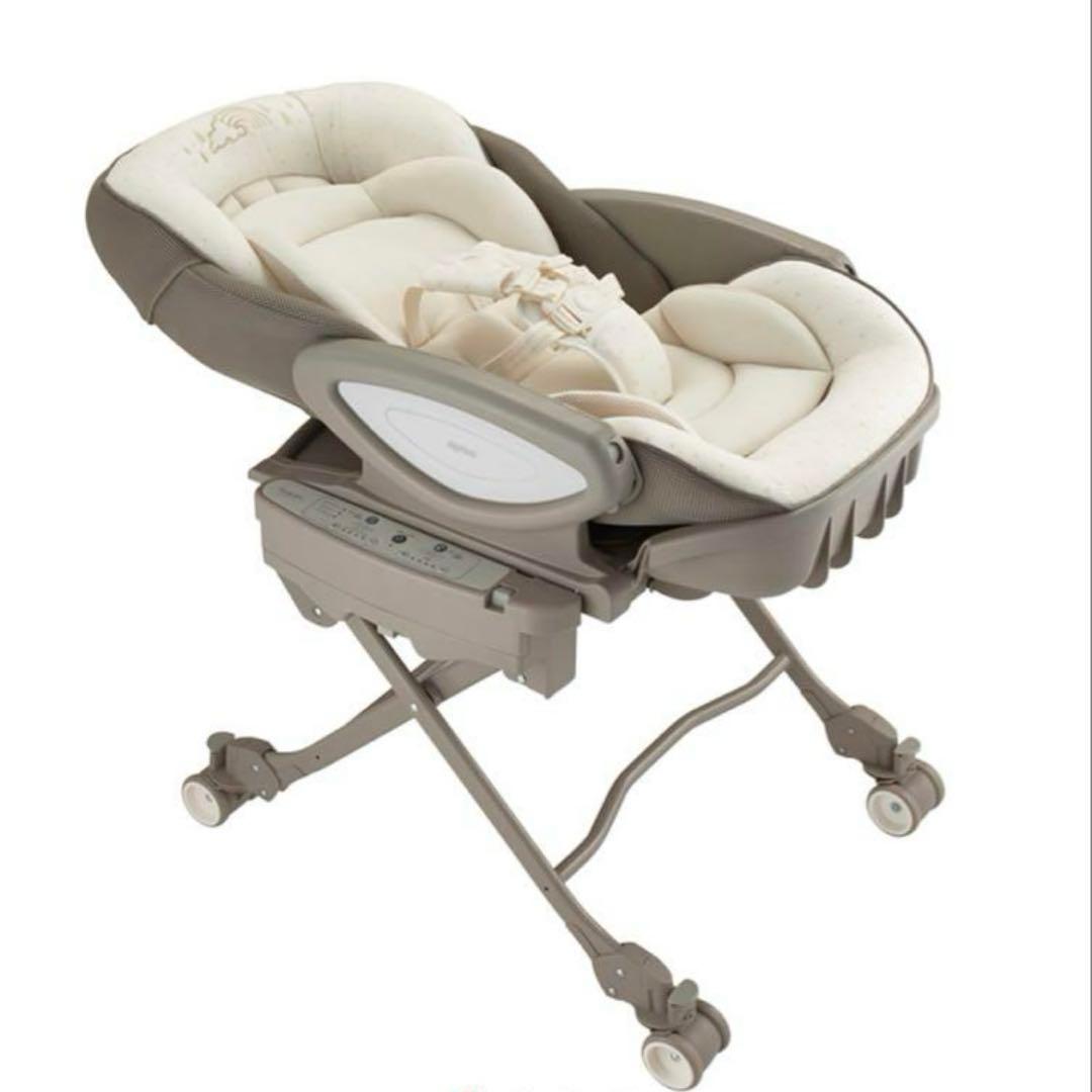 【送料込】Aprica 電動 ハイローベッド&チェア 〈ユラリズム　オート〉美品