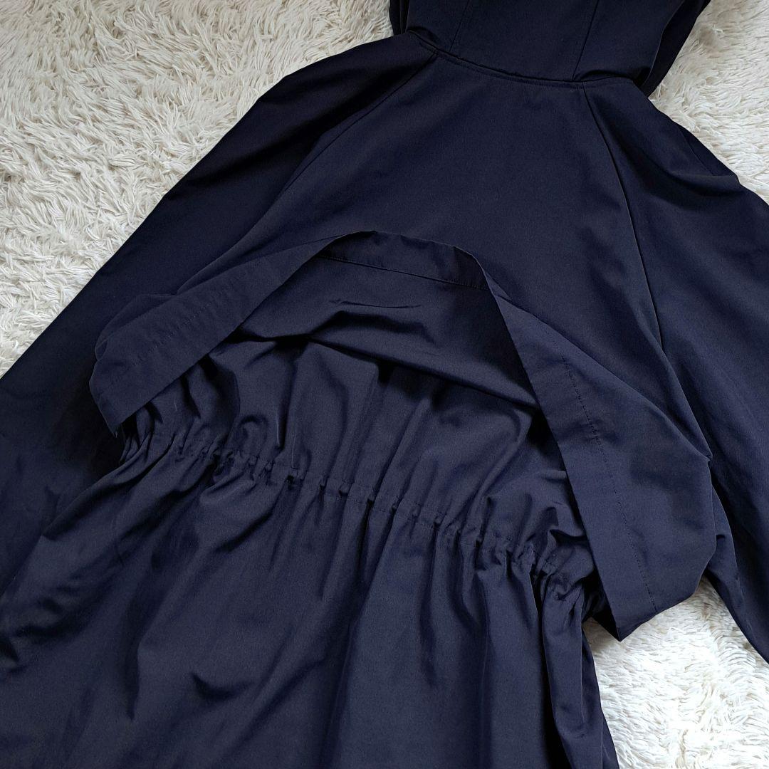 美品 iCB 定価4.2万 ロング モッズコート ライトアウター ネイビー M