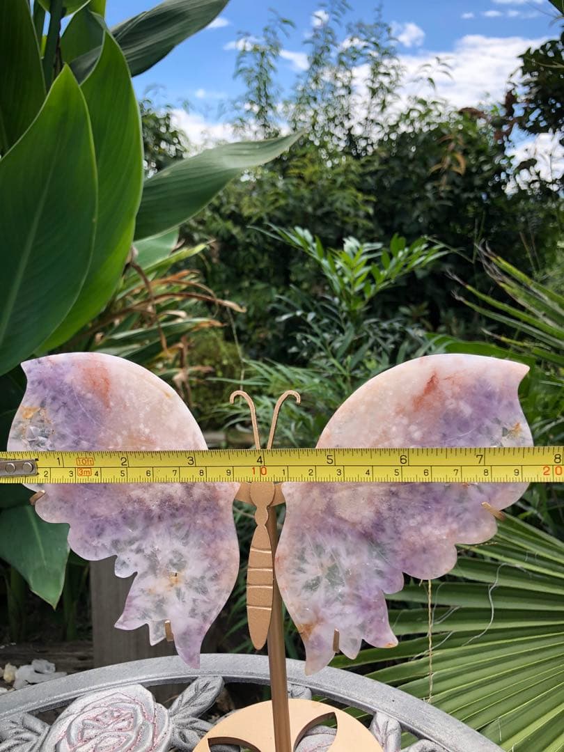 ✳❤️レア　綺麗　蝶❗️ピンクアメジスト　フラワーアゲート（桜瑪瑙）天然石