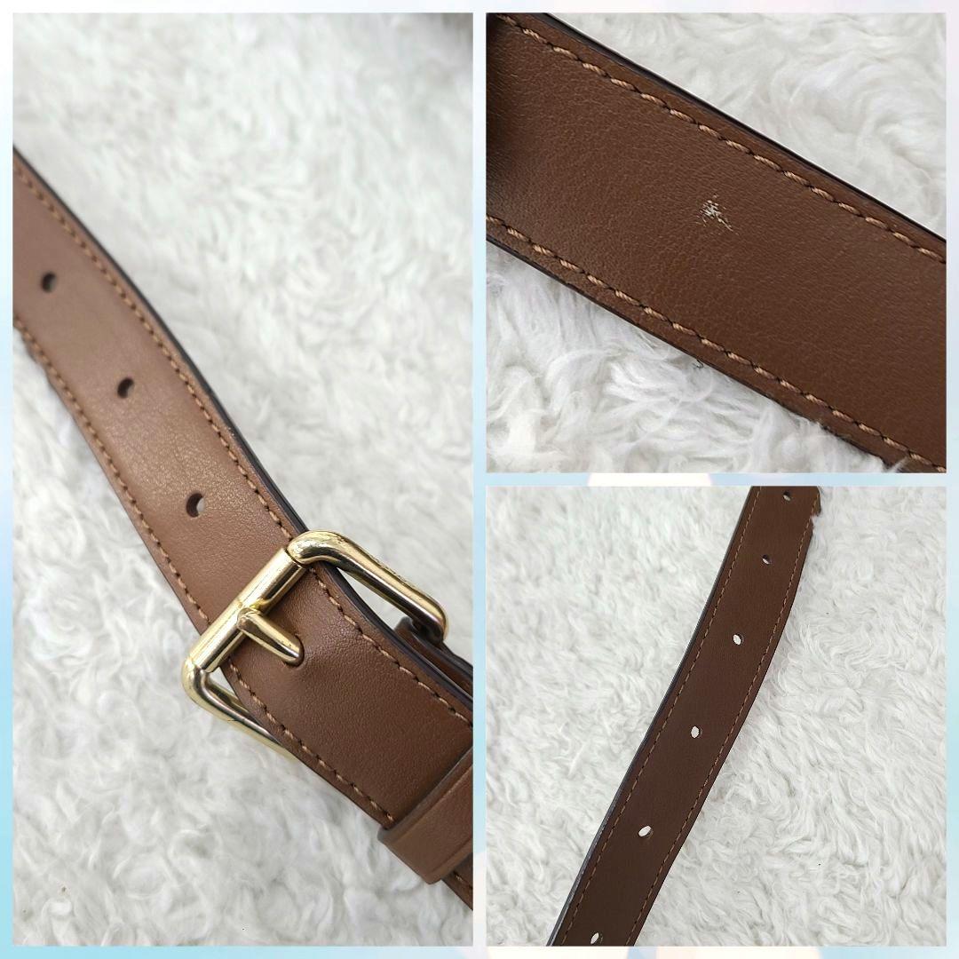 【美品】　コーチ　 ボディバッグ　PVC　シグネチャー　 ベージュ