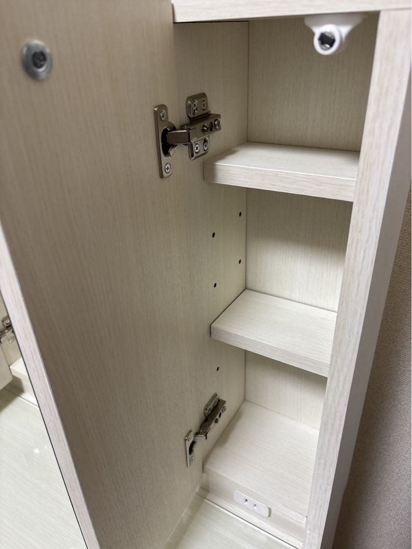 【送料込み】ニトリ　三面鏡ドレッサー (DR-007 WW) ホワイト　白