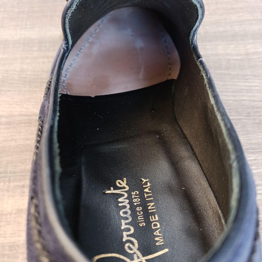 Ferrante スエードローファー UK6 E　紺