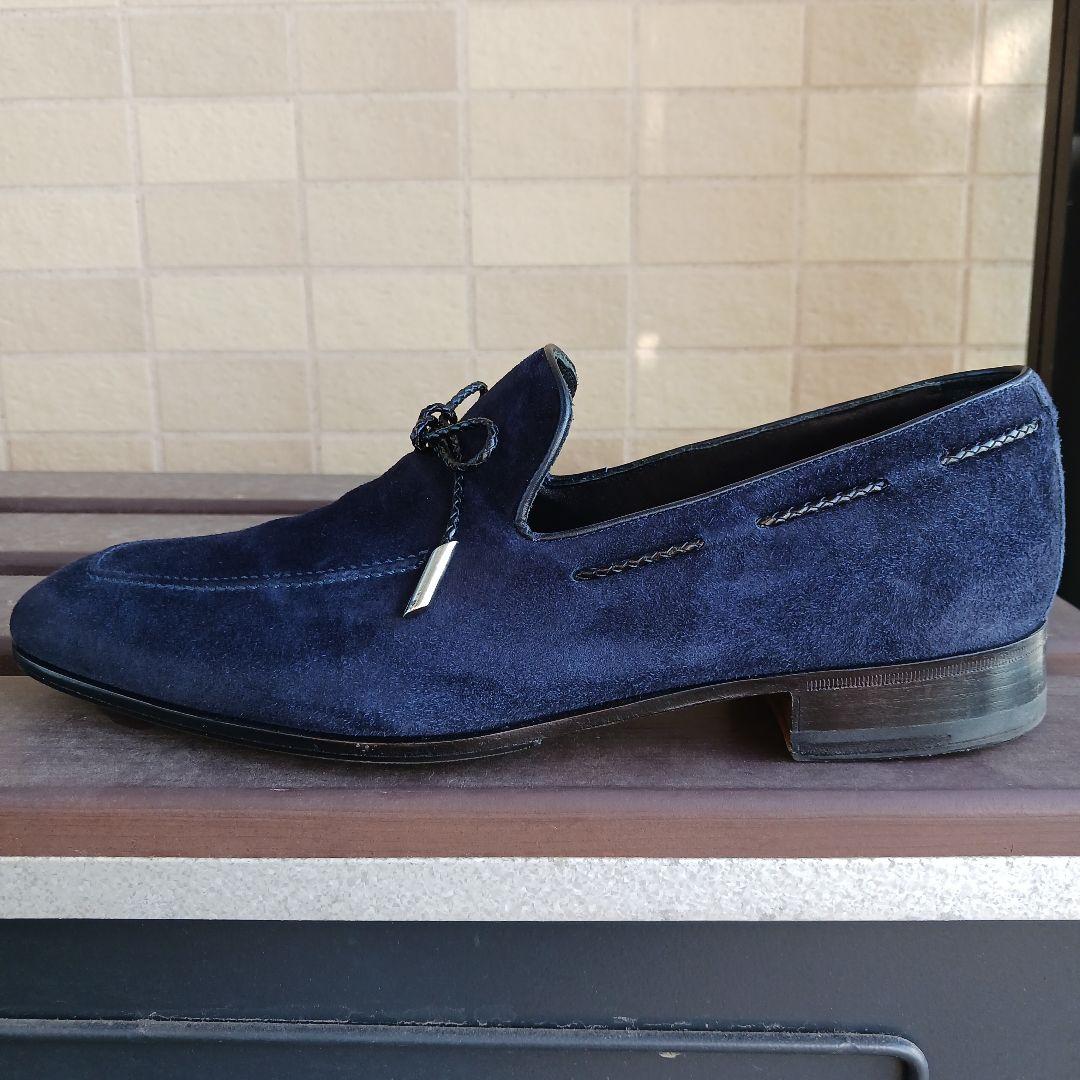 Ferrante スエードローファー UK6 E　紺