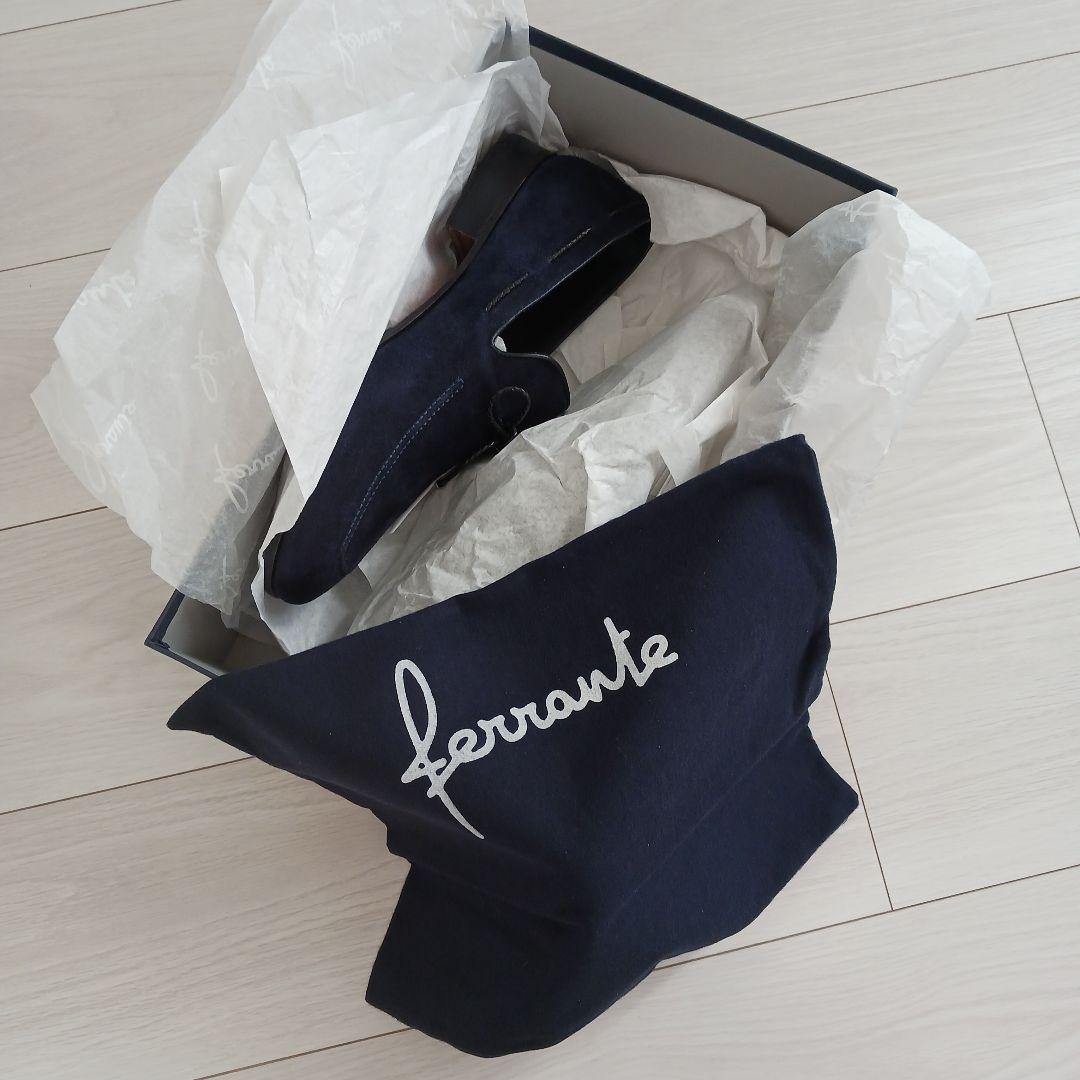 Ferrante スエードローファー UK6 E　紺