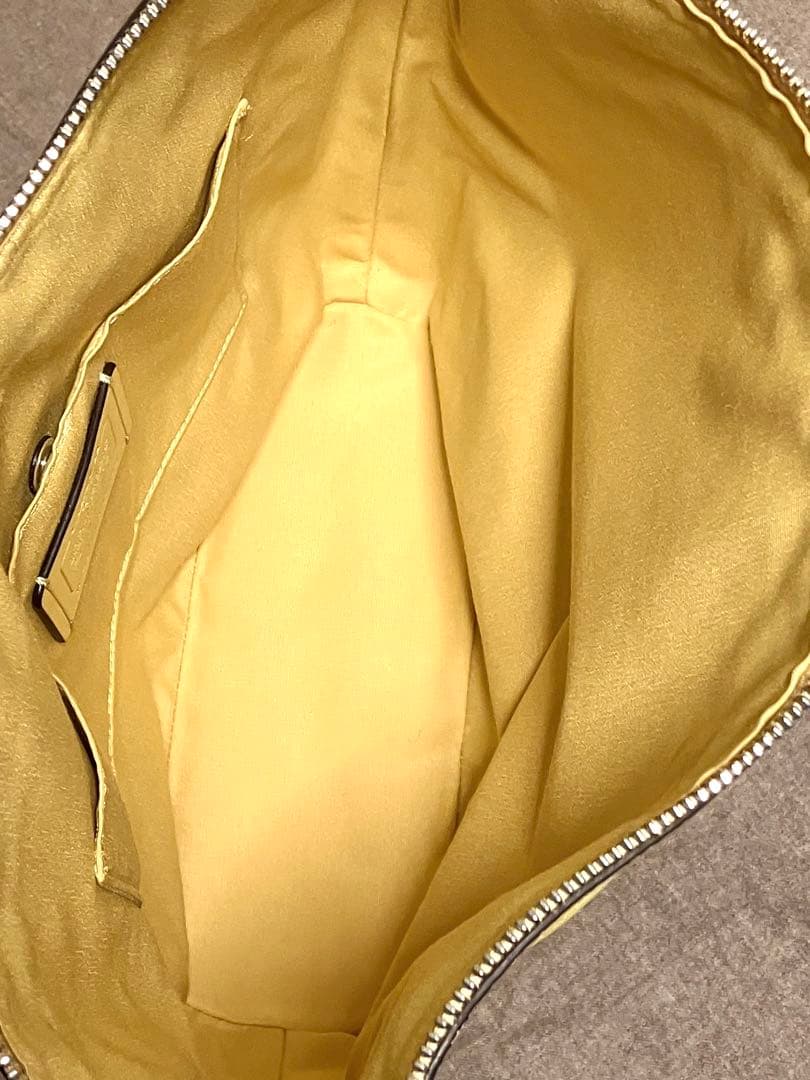 【新品同様】COACH コーチ パクストン ダッフル レザー ショルダー 黄