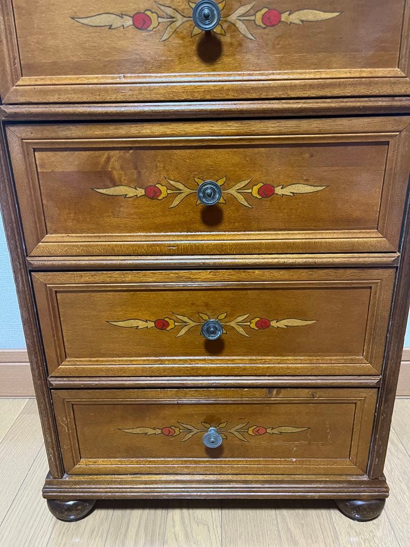 イタリア製 7段チェスト chest 象嵌 タンス アンティーク