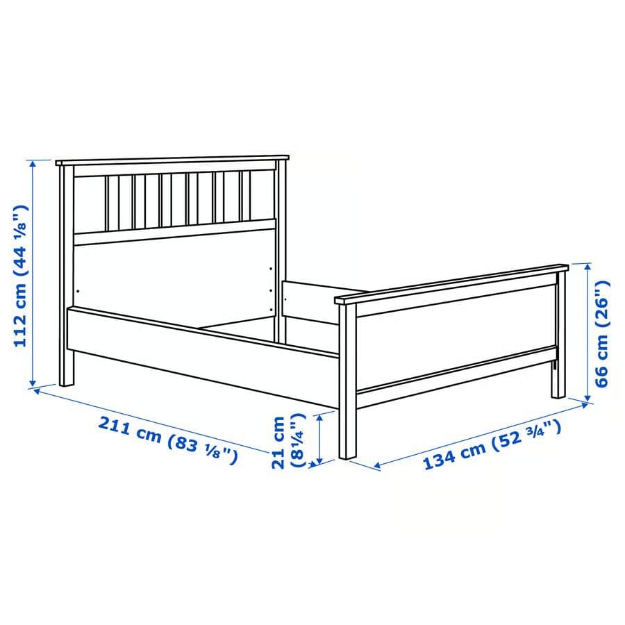 【すのこセット】IKEA ベッドフレーム HEMNES & LÖNSETブラック