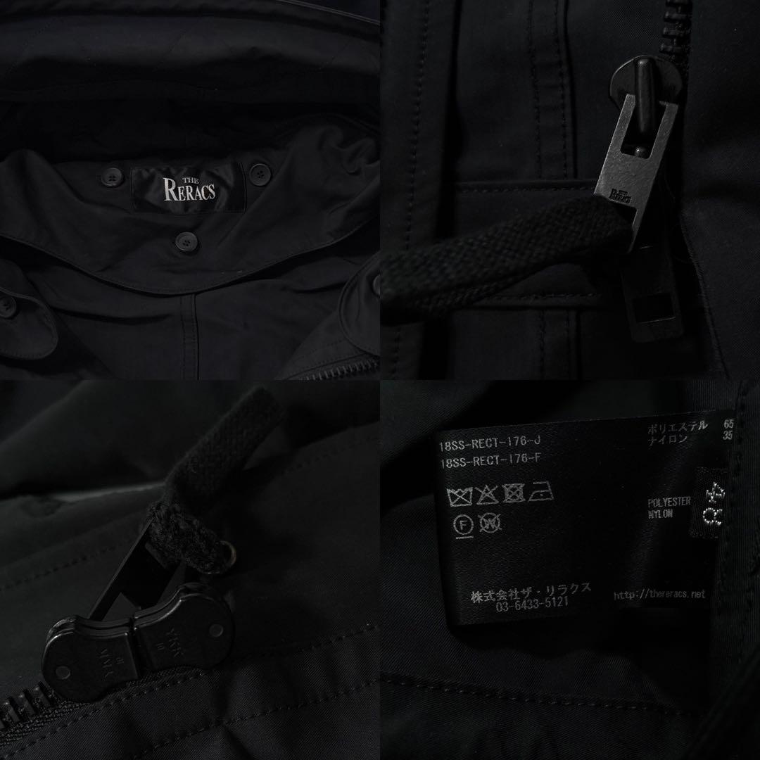 【極美品】THE RERACS　ザリラクス　モッズコート 黒　ブラック　L