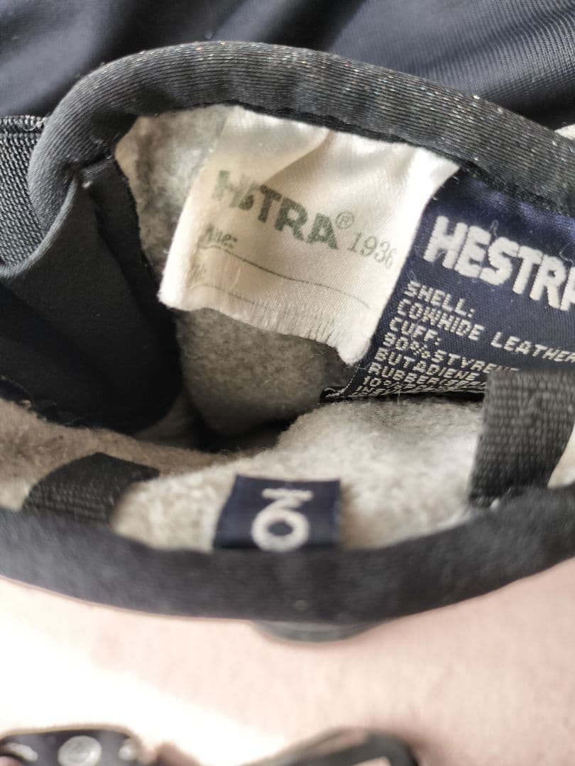 Hestra レザー ミトン グローブ サイズ9➕️ロイシュグローブカバー付き