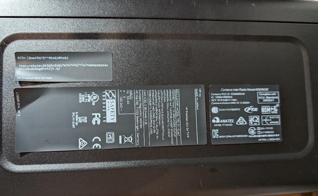 HP EliteDesk 800 G4 TWR 第8世代corei5