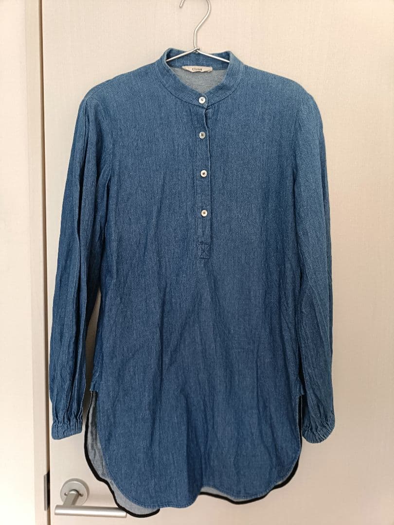 【レア】CELINE デニムロングチュニック 34 フィービー