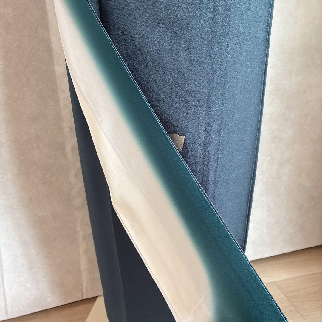 付け下げ　フルセット　着物　正絹　訪問着　袷　色紙　万寿菊　G4