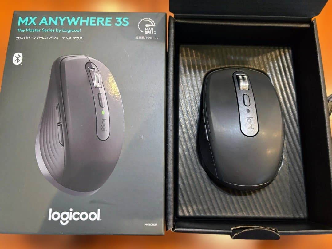 美品：Logicool MX ANYWHERE 3S ブラック マウス 本体
