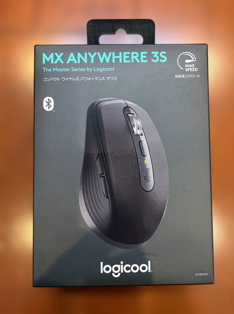 美品：Logicool MX ANYWHERE 3S ブラック マウス 本体