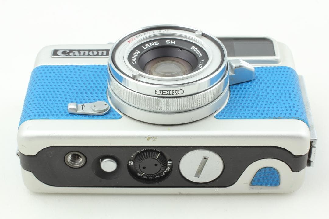 【整備済　美品】ブルー Canon Demi EE17　ハーフカメラ　露出計OK