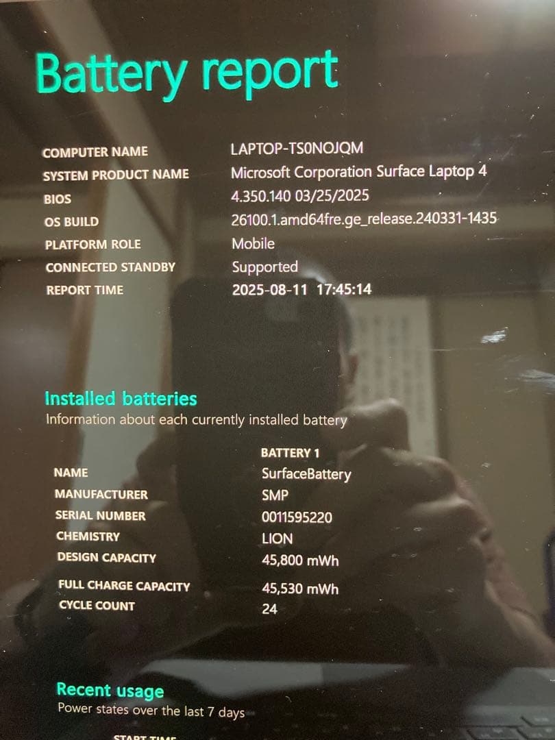 Windowsノート本体 Surface Laptop 4 16GB/512GB Ryzen7