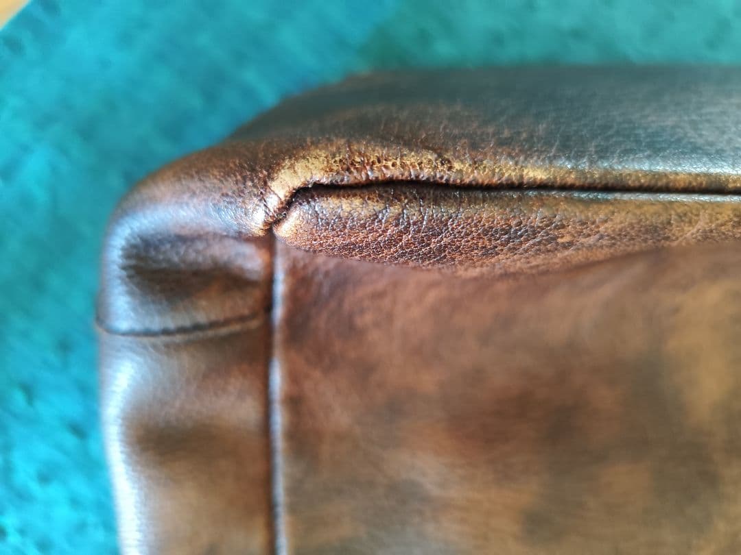 Dakota　ブラウンレザーショルダーバッグ