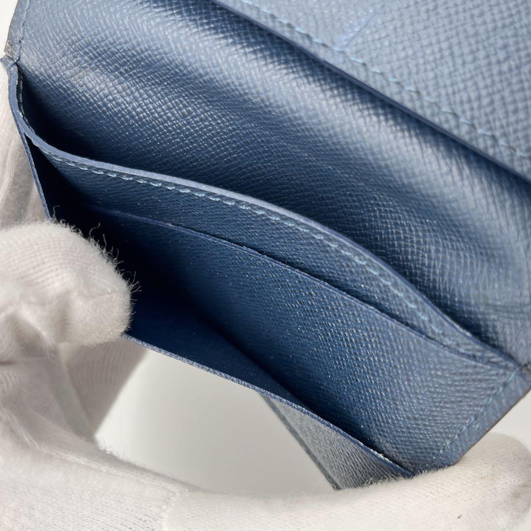 ルイヴィトン　オーガナイザードゥポッシュ タイガ　ネイビー 名刺入れ　新型