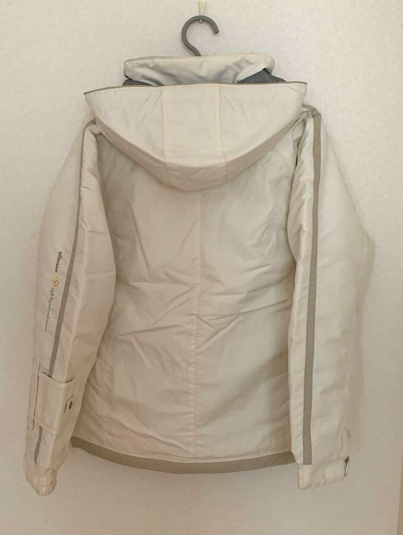 ellesse ベージュ スキーウェア 上下グローブセット