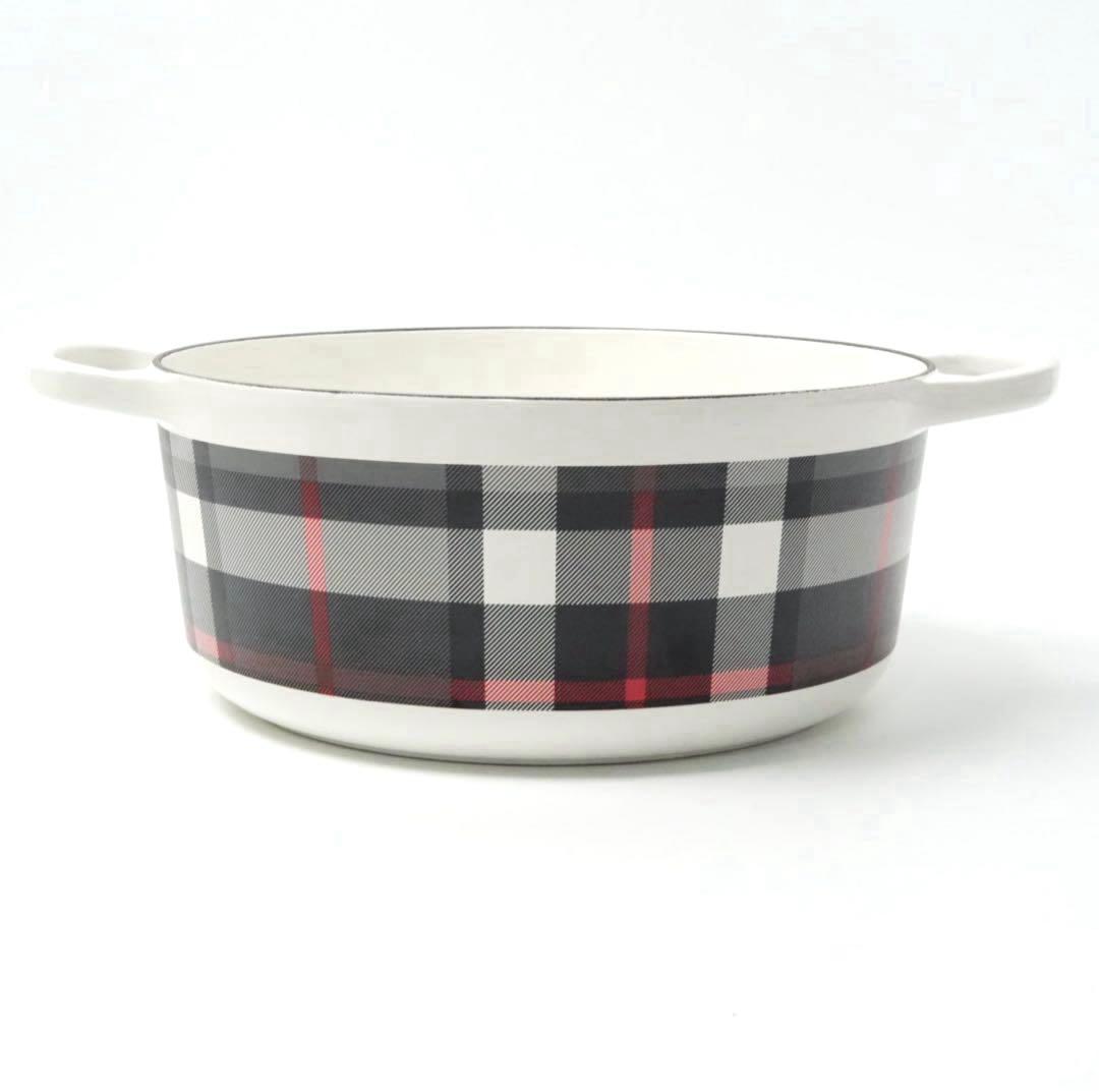 【新品】LE CREUSET　シグニチャーココット ロンド ホワイト　24cm