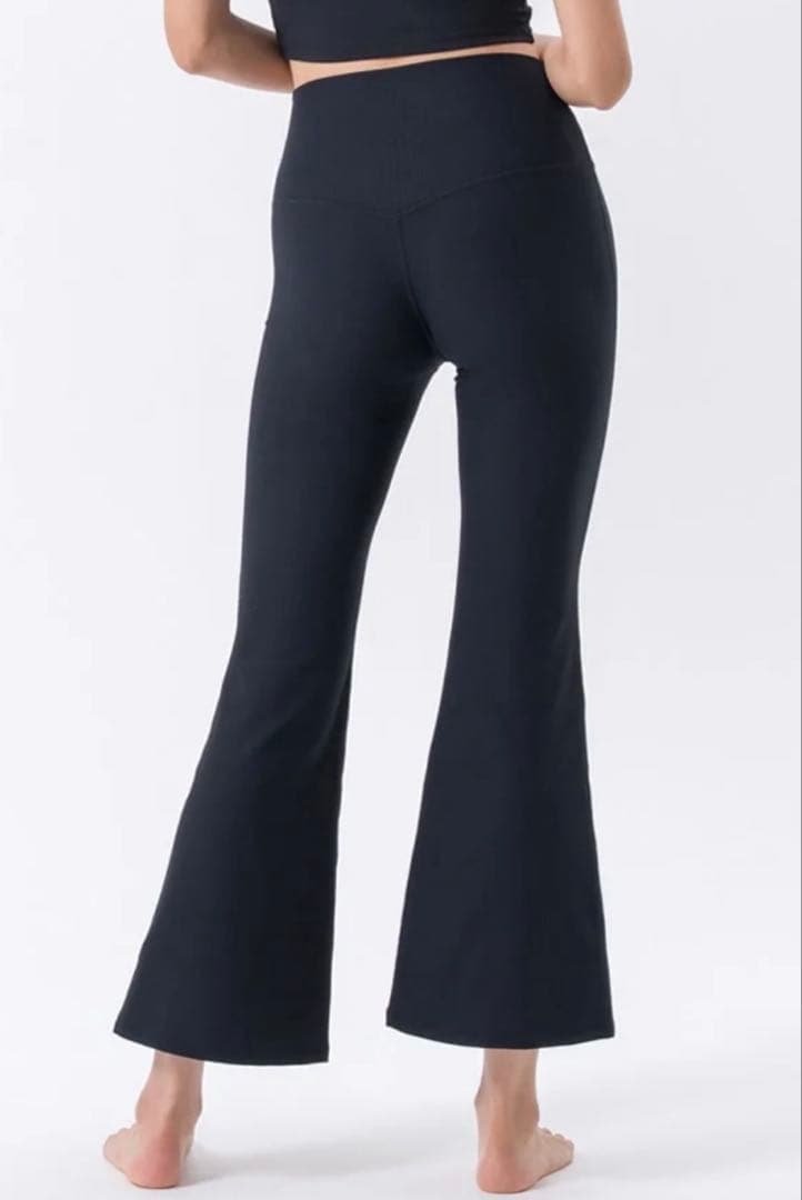 【新作♡新品Mサイズ】SUKALA フレアリブパンツ ブラック