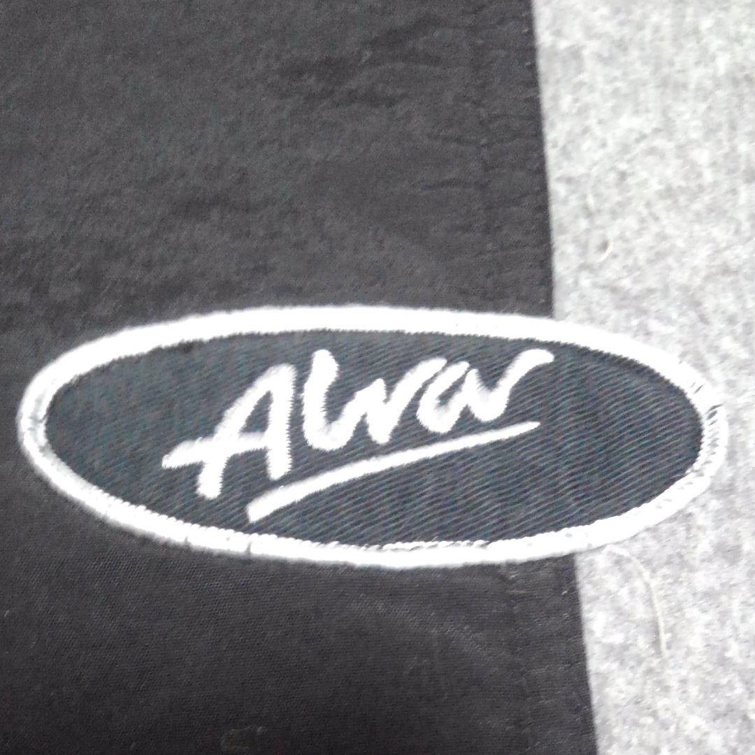 トニーアルバ ALVA ハーフジップ ナイロンジャケット フリース 黒灰 90s