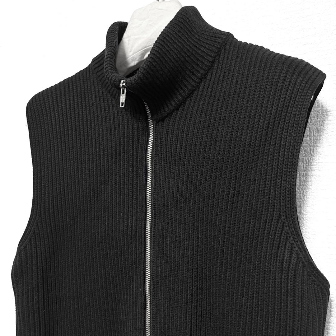 初期/マルタンマルジェラ10／ドライバーズニットベスト/ミスディアナ/黒/M