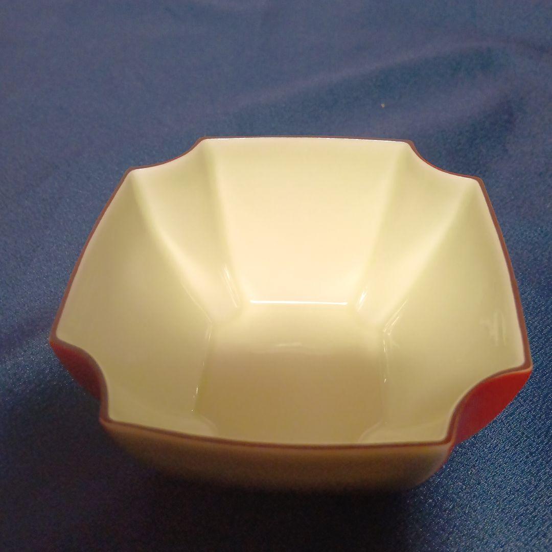 深川製磁 百年庵 茶灰釉赤 小どん 丼 小丼 鉢 5客 箱付