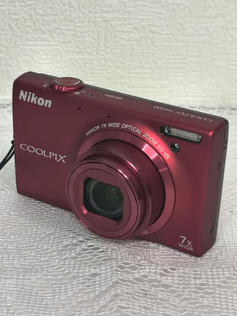(美品)ニコン クールピクス S6100 赤