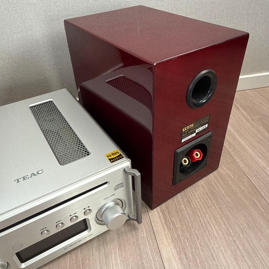 【美品】TEAC CR-H101 LS-101HR CDレシーバー スピーカー
