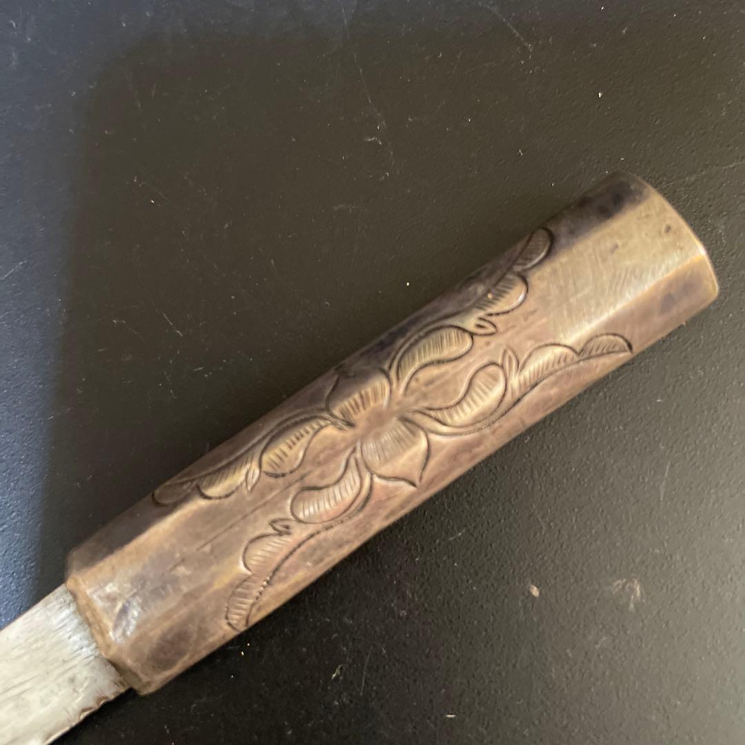 時代　李朝　超銀　銀箸ペーパーナイフ　銀箸ナイフ