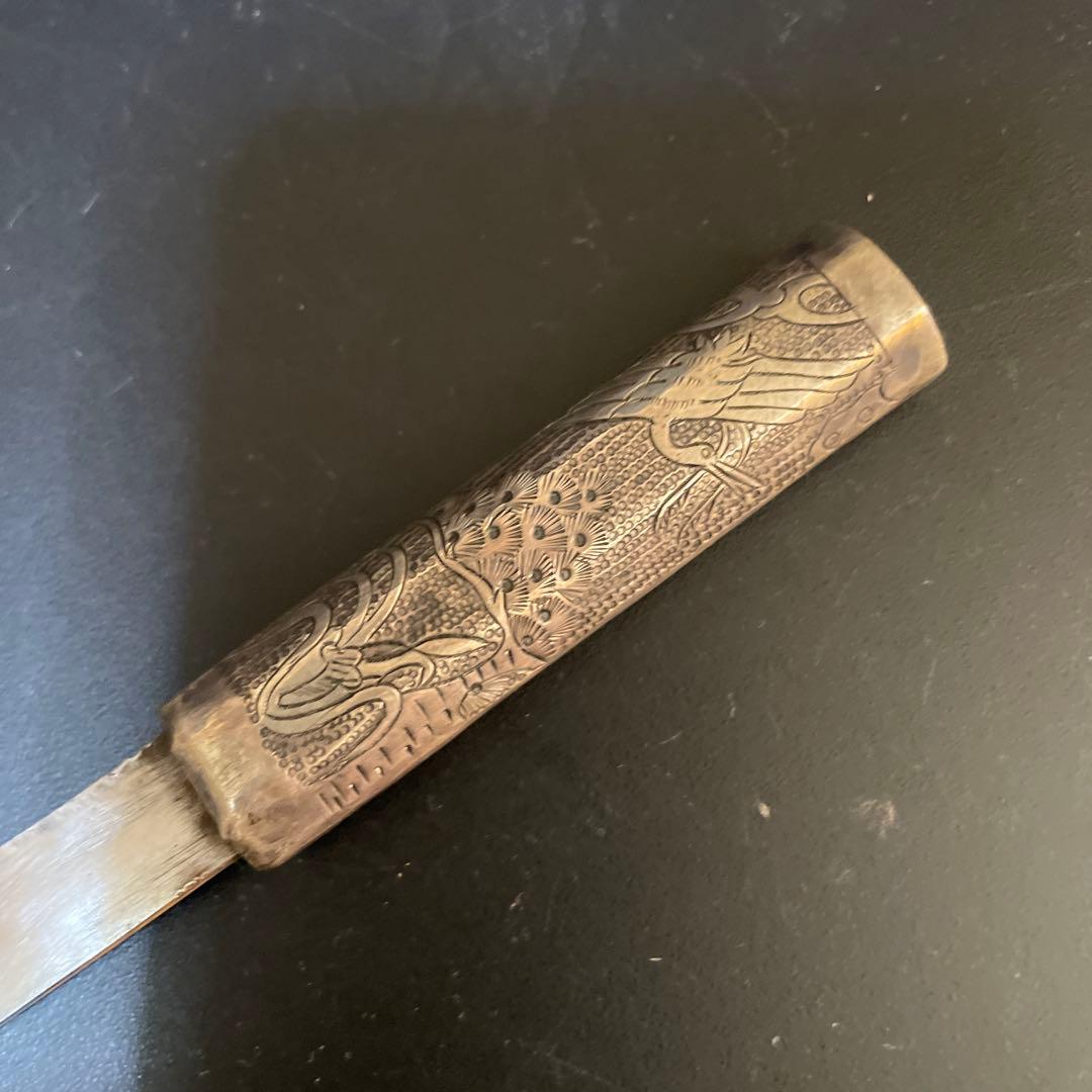 時代　李朝　超銀　銀箸ペーパーナイフ　銀箸ナイフ