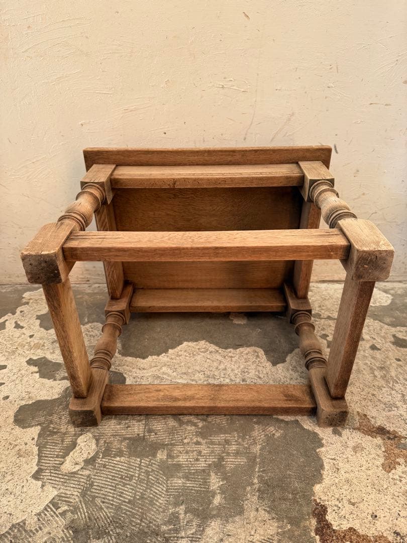 ビンテージ　サイドテーブル ベッドサイドテーブル　スツール　剥離